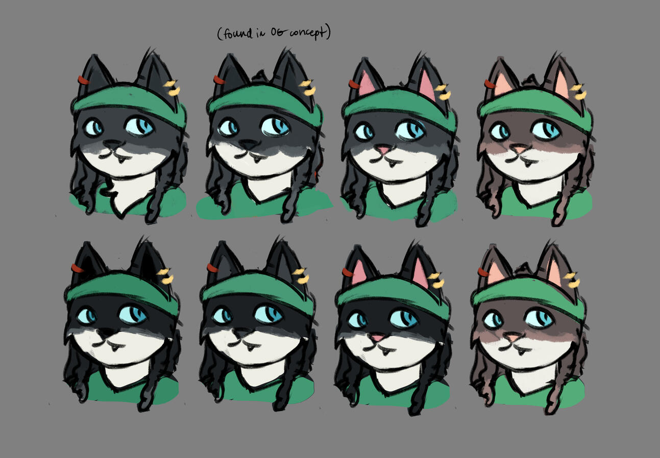 Tabaxi Bard (color concepts) (2025)